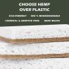 Isshah Plant-Based Kitchen Sponges – Natural, Eco-Friendly, Biodegradable Sisal Hemp Sponges for Dishes, Cleaning Sponge for Kitchen, Bathroom, Household – 24 Count