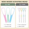Tongue Scraper Cleaner PETA Approved Vegan Natural Eco Fiber Material 100% BPA Free Tongue Scrapers for Oral Care & Hygiene – 3 Count