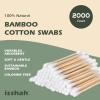 Bamboo Cotton Swabs – 1000 Count – Pointed & Spiral Heads- 100% Biodegradable Cotton Buds | Natural & Sustainable Makeup Remover | Organic Cotton Heads | FSC Certified and PETA Approved.(2000 Count (Pack of 1))