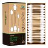 Baby Cotton Swabs – 108 Count – FSC Certified and PETA Approved, Bamboo Handle Cotton Tips, 100% Biodegradable, Gentle, Eco Friendly, Double Tips, Plastic Free Safety Baby Cotton Buds by Isshah