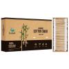 Bamboo Cotton Swabs – 1000 Count – Pointed & Spiral Heads- 100% Biodegradable Cotton Buds | Natural & Sustainable Makeup Remover | Organic Cotton Heads | FSC Certified and PETA Approved.(2000 Count (Pack of 1))