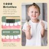 Isshah Kids Bamboo Toothbrushes Biodegradable Handle BPA Free Eco Friendly Children Size, Pack of 4