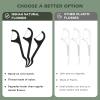 Natural Dental Floss Picks – 200 Count – PETA Approved, BPA Free, Vegan, Sustainable, Eco Friendly, Natural Dental Flossers by Isshah (Mint)(Charcoal)