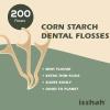 Natural Dental Floss Picks – 200 Count – PETA Approved, BPA Free, Vegan, Sustainable, Eco Friendly, Natural Dental Flossers by Isshah (Mint)(Mint)