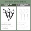 Natural Dental Floss Picks (300 Count) – Kraft Paper Box Packaging, Plant Based, PETA Approved Vegan, Eco Friendly, Sustainable Dental Flossers – Twin Floss (Mint)(Charcoal)