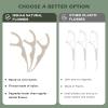 Natural Dental Floss Picks (300 Count) – Kraft Paper Box Packaging, Plant Based, PETA Approved Vegan, Eco Friendly, Sustainable Dental Flossers – Twin Floss (Mint)(Mint)